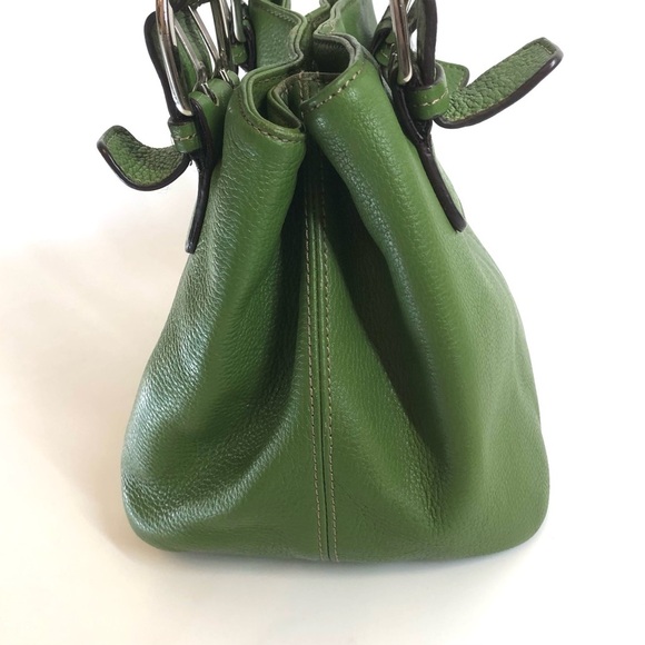 Tignanello Green Leather Perfect 10 French Tote - Picture 5 of 16